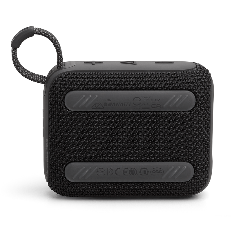 JBL Go 4 Black Portable Bluetooth Speaker Back View photo