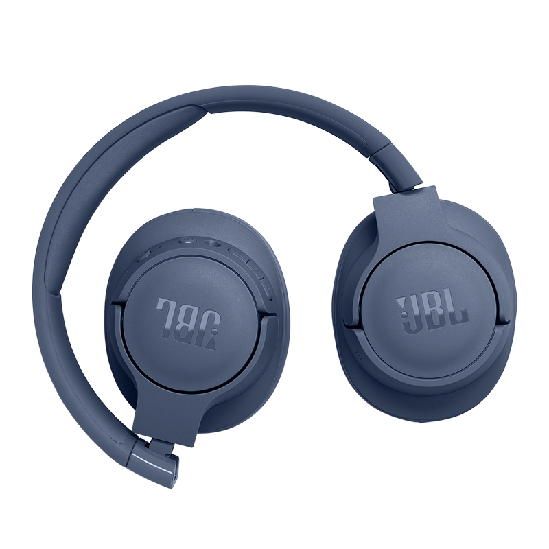 JBL Tune 770NC Headphones Blue Folded Photo